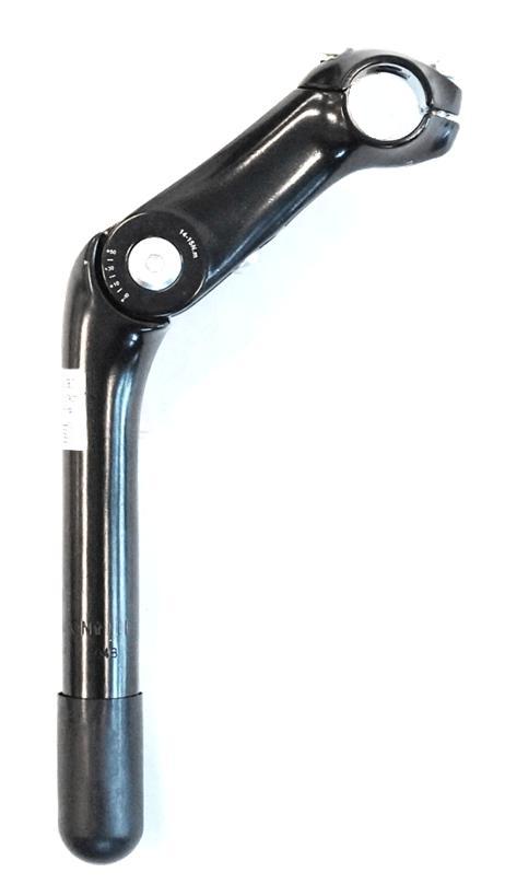 1" Adjustable Quill Headstem - Ext 110mm - 25.4mm H/Bar - Black