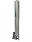 Chromoly Stem Riser - Silver - 25.4mm to 28.6mm - L 210mm
