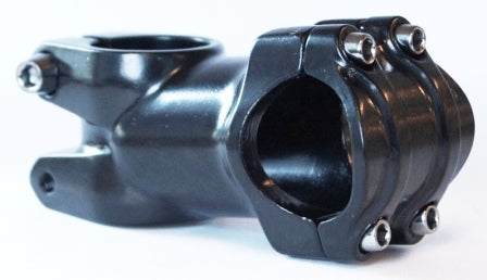 1 1/8" Threadless Ahead Stem - 60mm Ext - 7° - 31.8mm H/Bar - Black