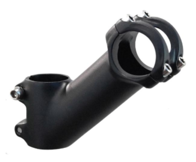 1 1/8" Threadless Ahead Stem - 100mm Ext - 40° - 31.8mm H/Bar - Black