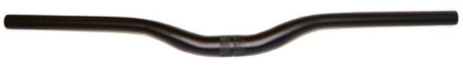 Butted Aluminium MTB Handlebar - 31.8mm - 680mm x 30mm Rise - Black