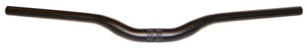 Butted Aluminium MTB Handlebar - 31.8mm - 680mm x 45mm Rise - Black