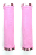 Lock On Handlegrips - 130mm - Pink with Pink Rings