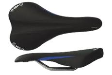 Sports Saddle with Chromoly Rails - Black/Blue