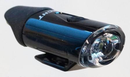 Ultra Compact 0.5W LED Front D-Light - 4 Function - USB Rechargeable - Black