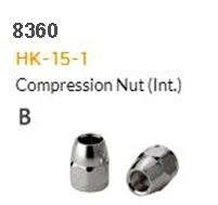 Stainless Hydraulic Hose Fitting B HK-15-1 Compression Nut - 0.5mm (Pack of 10)
