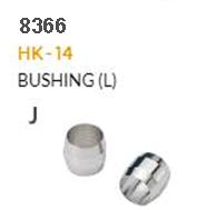 Brass Hydraulic Hose Fitting J HK-14 Brass Olive/Bushing - 5.8 x 7.2 x 7mm (Pack of 10)
