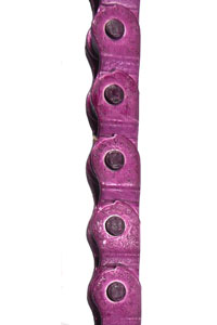 Half Link Teflon Coated Chain - 1/2" x 1/8" x 112L - Purple