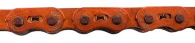 Heavy Duty Teflon Coated Chain - 1/2" x 1/8" x 112L - Orange