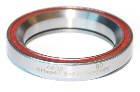 Sealed Bearing - 1 1/8" 30.15 x 41.8 x 6.5mm - 45° x 45° - Red