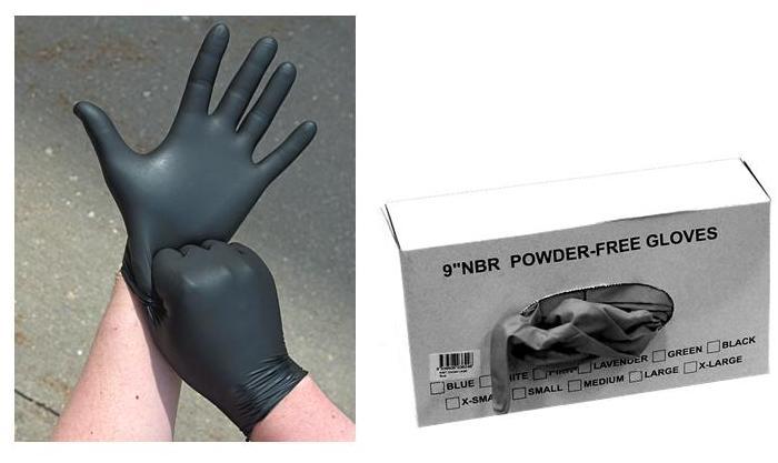 Workshop Gloves - Extra Large - Black - 100/Box