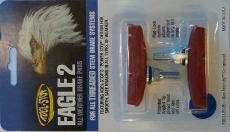 Kool Stop KSE2TSA Eagle 2 Threaded Brake Pads - Salmon