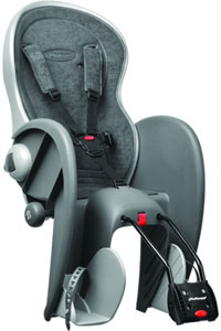 Polisport Wallaby Deluxe Baby Seat - Grey/Silver