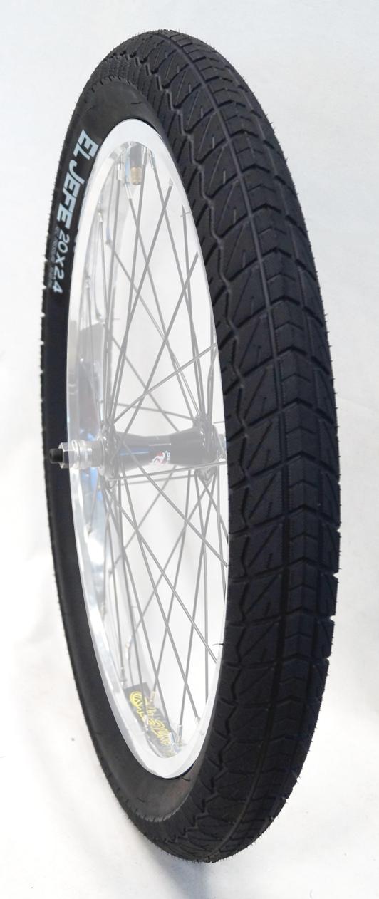 Duro El Jefe 20" x 2.4" BMX Freestyle Tyre - Black (58-406)