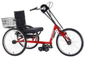 Rehatri Front Wheel Drive 24" Handcycle with Sturmey Archer 3 Speed - Red