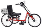 Rehatri Front Wheel Drive 24" Handcycle with Sturmey Archer 3 Speed - Red