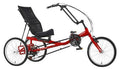 Rehatri Step Through Recumbent Pedal Trike - 16"/20" Wheels - Red