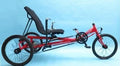 Rehatri Recumbent Pedal Trike with 20" Wheels - Red