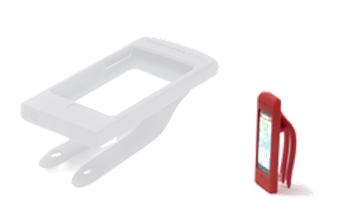 Two Wheel Cool Silcone iPhone 5 Mount - Red