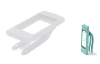 Two Wheel Cool Silcone iPhone 5 Mount - Celeste