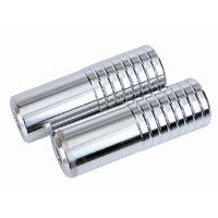 Threadless Steel Foot Pegs - Suit 14mm Axle - Chrome