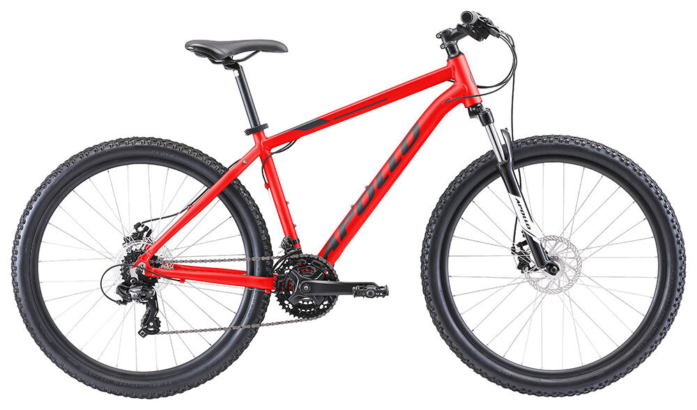Apollo Aspire 20 Mountain Bike - Matte Red/Black