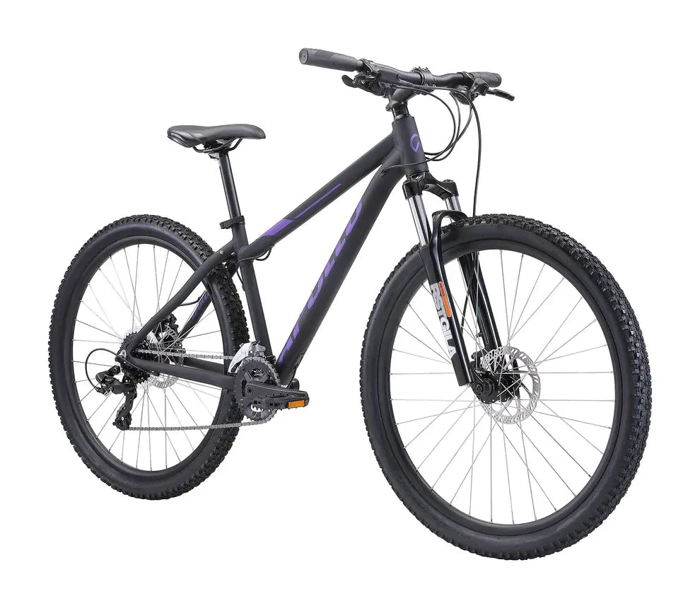 Apollo Aspire 30 Women's Mountain Bike - Matte Black/Purple
