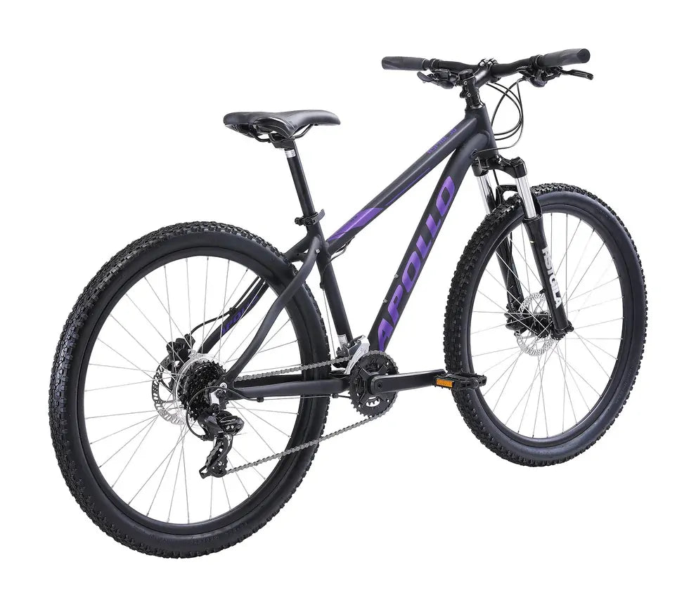 Apollo Aspire 30 Women's Mountain Bike - Matte Black/Purple