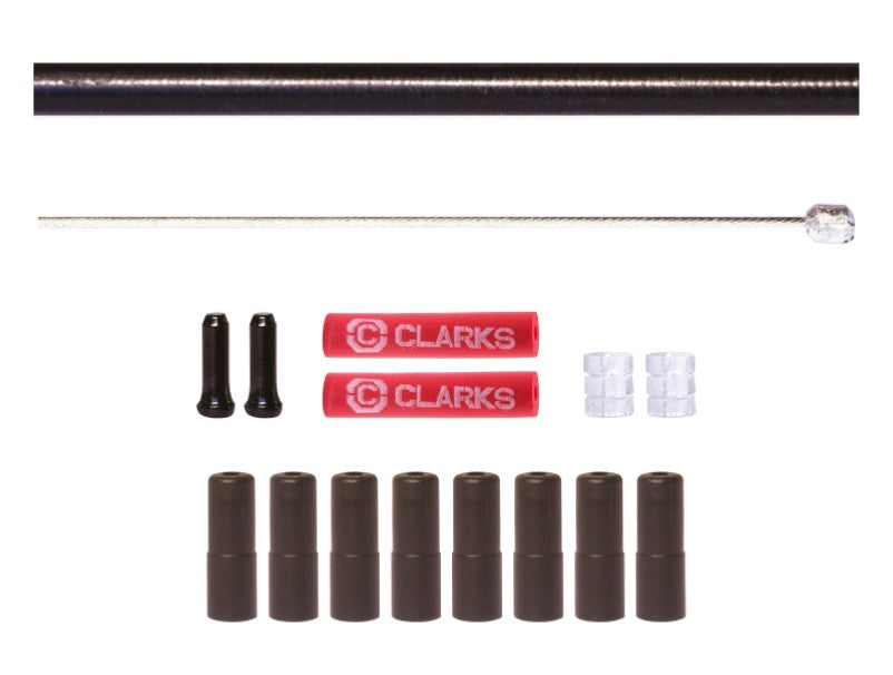 Clarks Stainless Steel Gear Cable Kit - Black