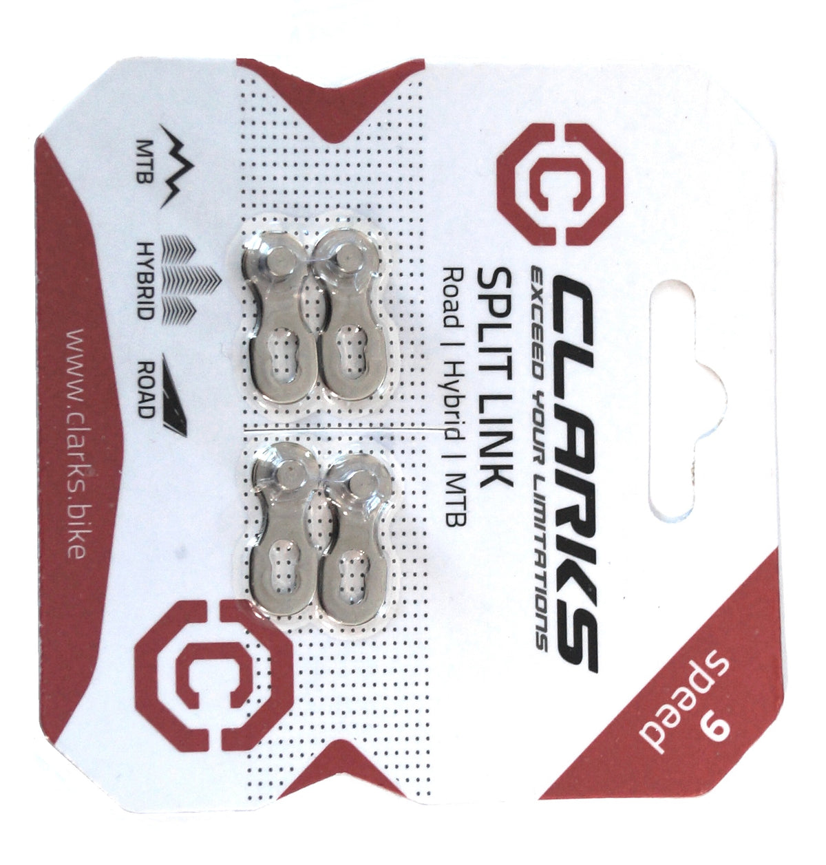 Clarks 9 Speed Chain Link - Silver - Pack of 2