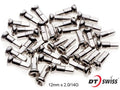DT Brass 14G Nipples - 12mm - Silver (Individual)