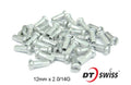 DT Alloy 14G Nipples - 12mm - Silver (Individual)