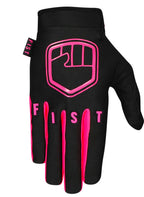 Fist Strapped Gloves - Fluro Pink