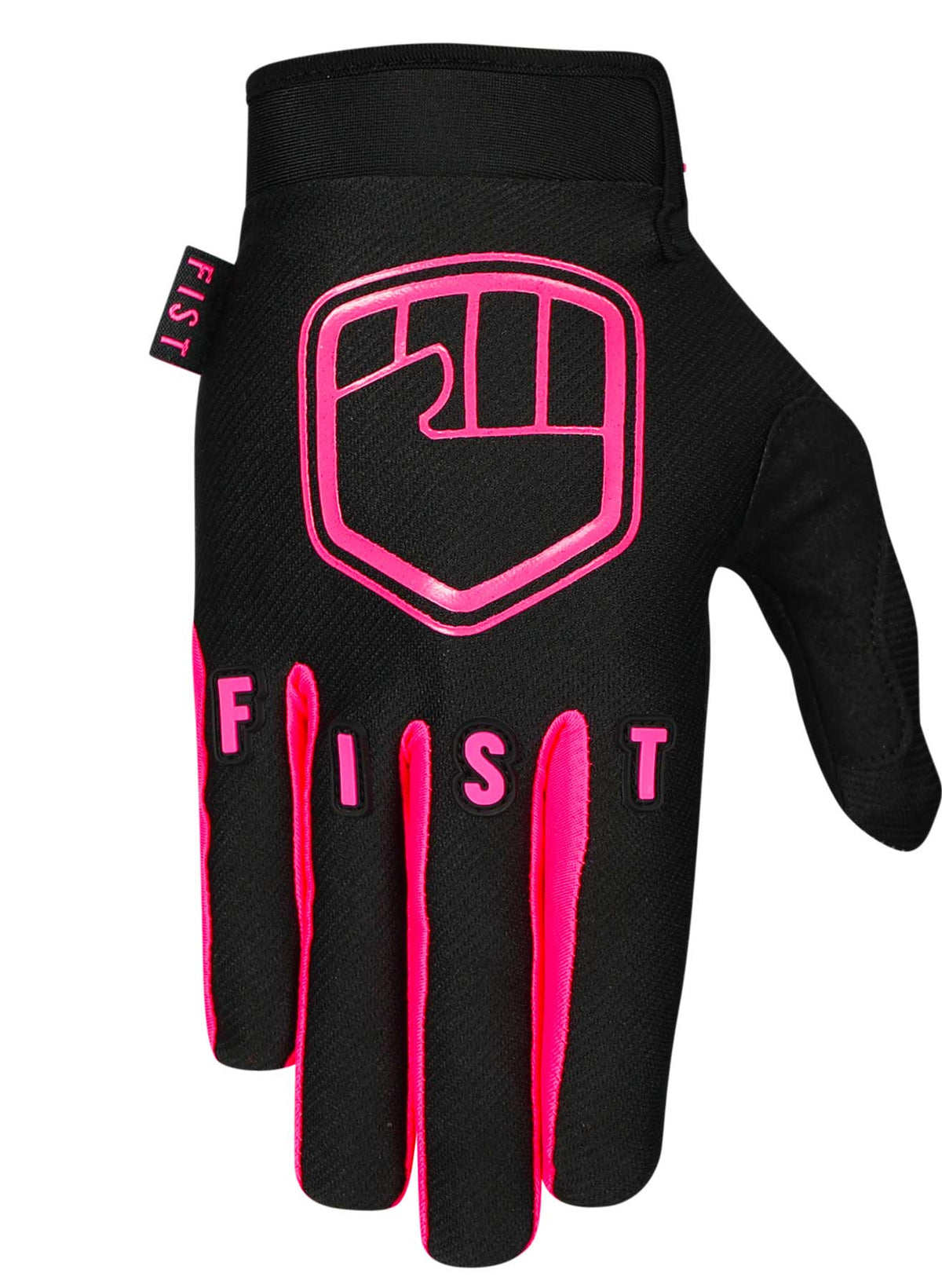 Fist Strapped Gloves - Fluro Pink