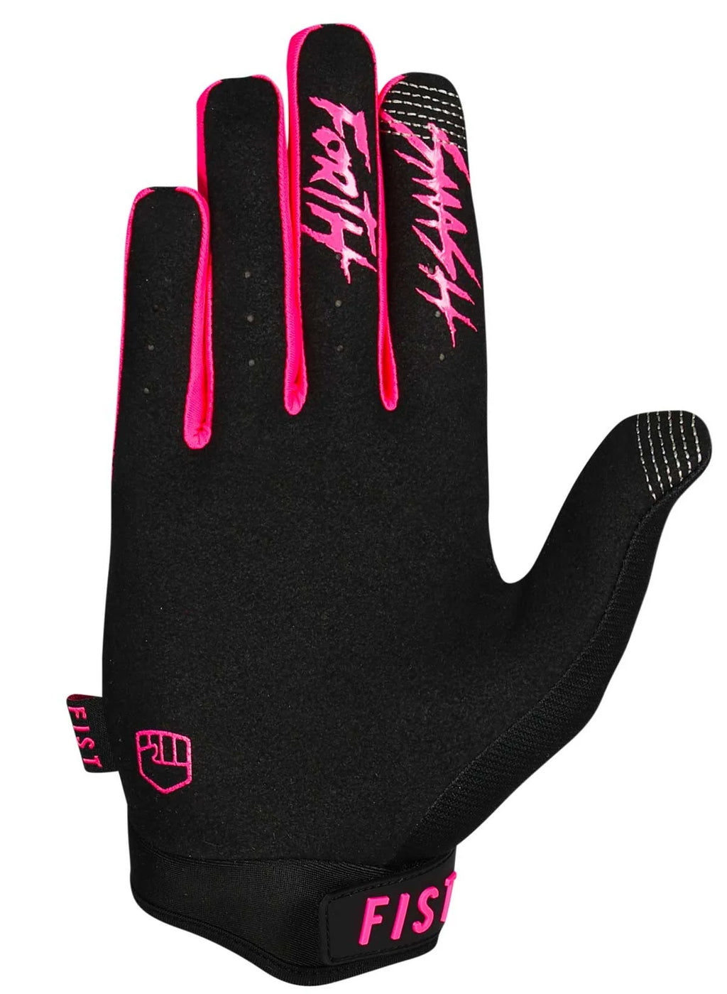 Fist Strapped Gloves - Fluro Pink