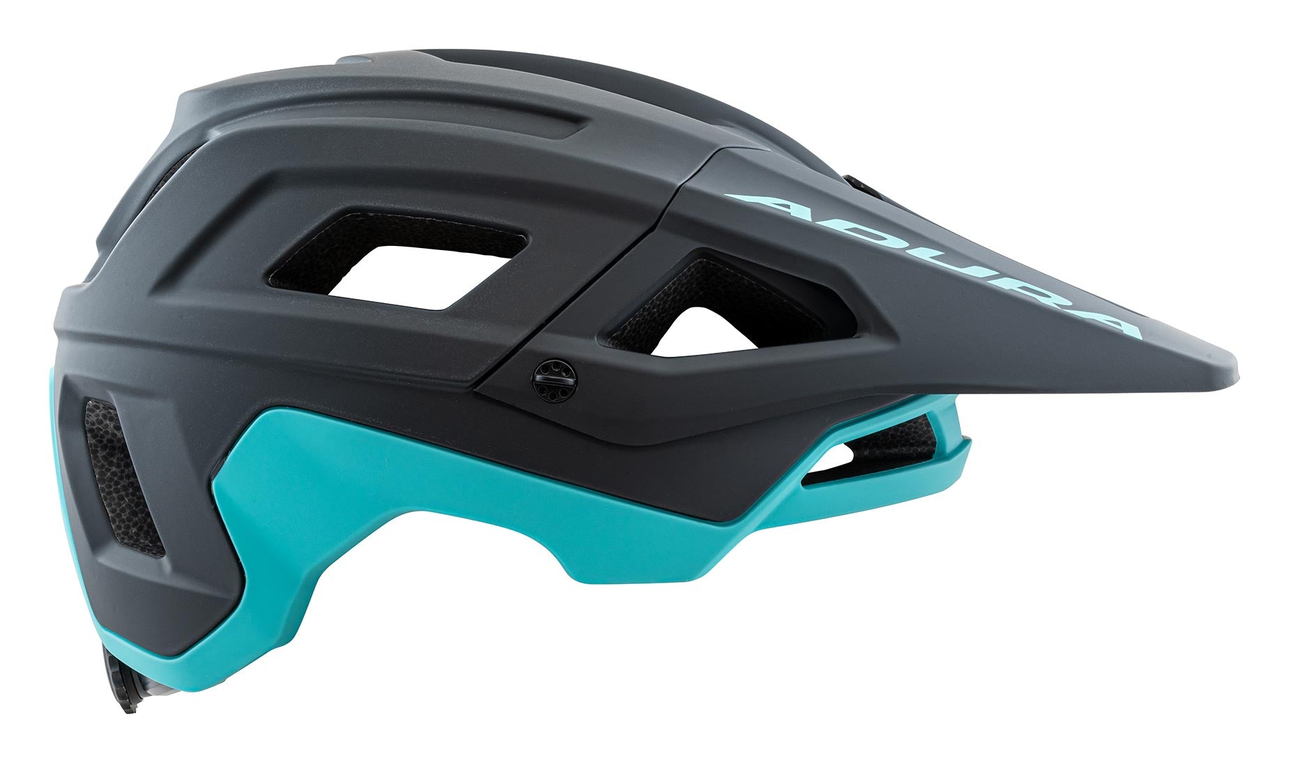 Adura Ascent+ Shield-X MTB Helmet - Matte Black/Turquoise