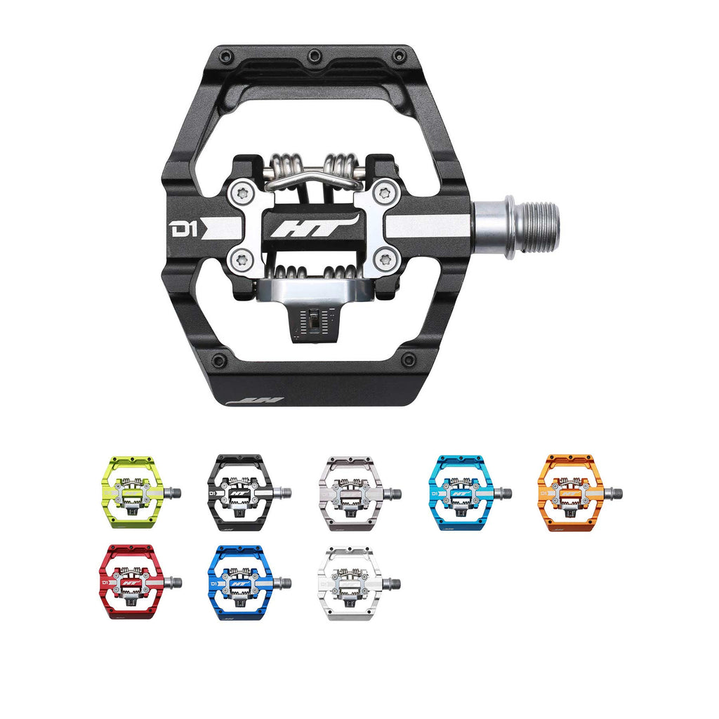 HT D1 Dual-sided Clipless/Flat DH Pedals HT