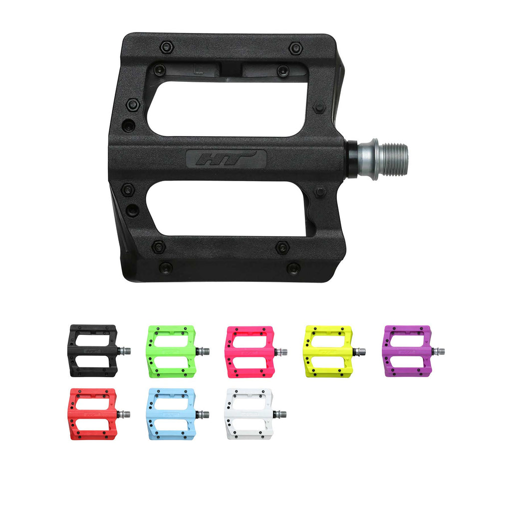 HT PA12A Nylon Flat Pedals HT