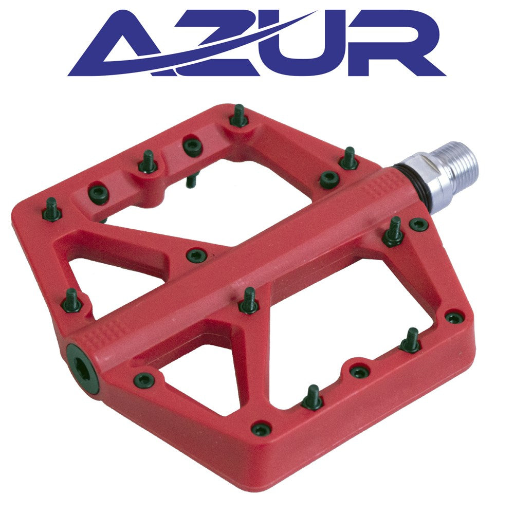 Azur Husky Pedals - Red
