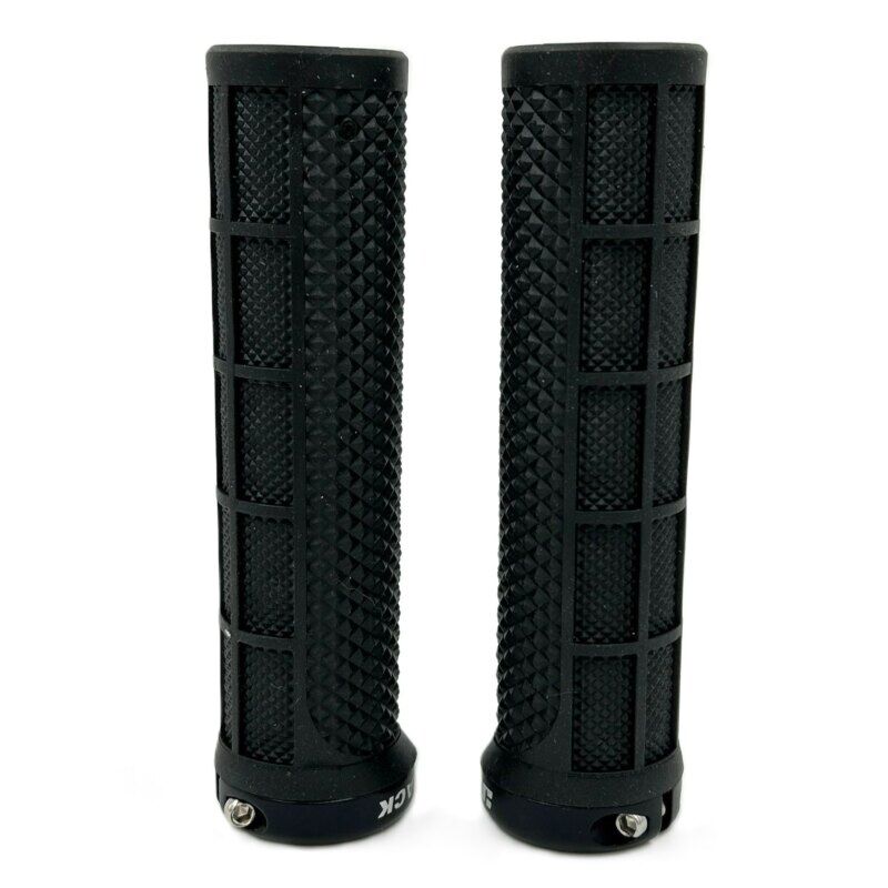 Jetblack Staple Lock On Grips - Black/Black