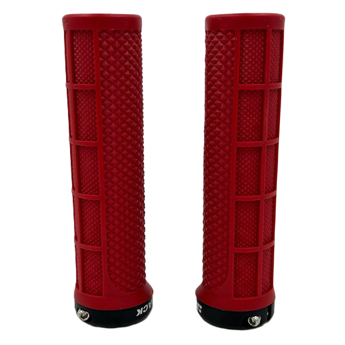 Jetblack Staple Lock On Grips - Red/Black