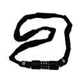 Jet Black Chain Combo Lock - 3.5mm x 900mm