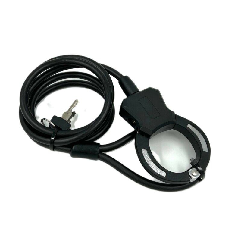 Jet Black Cuff Scooter Lock - 8mm x 1500mm