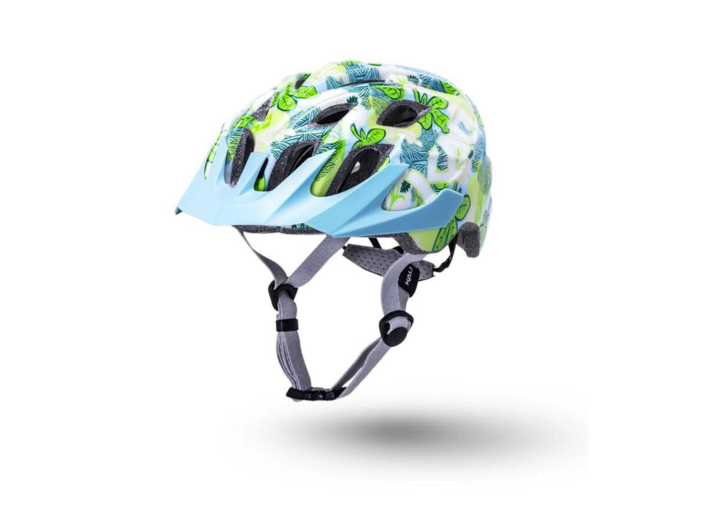 Kali Chakra Youth Helmet - Flora Gloss Blue