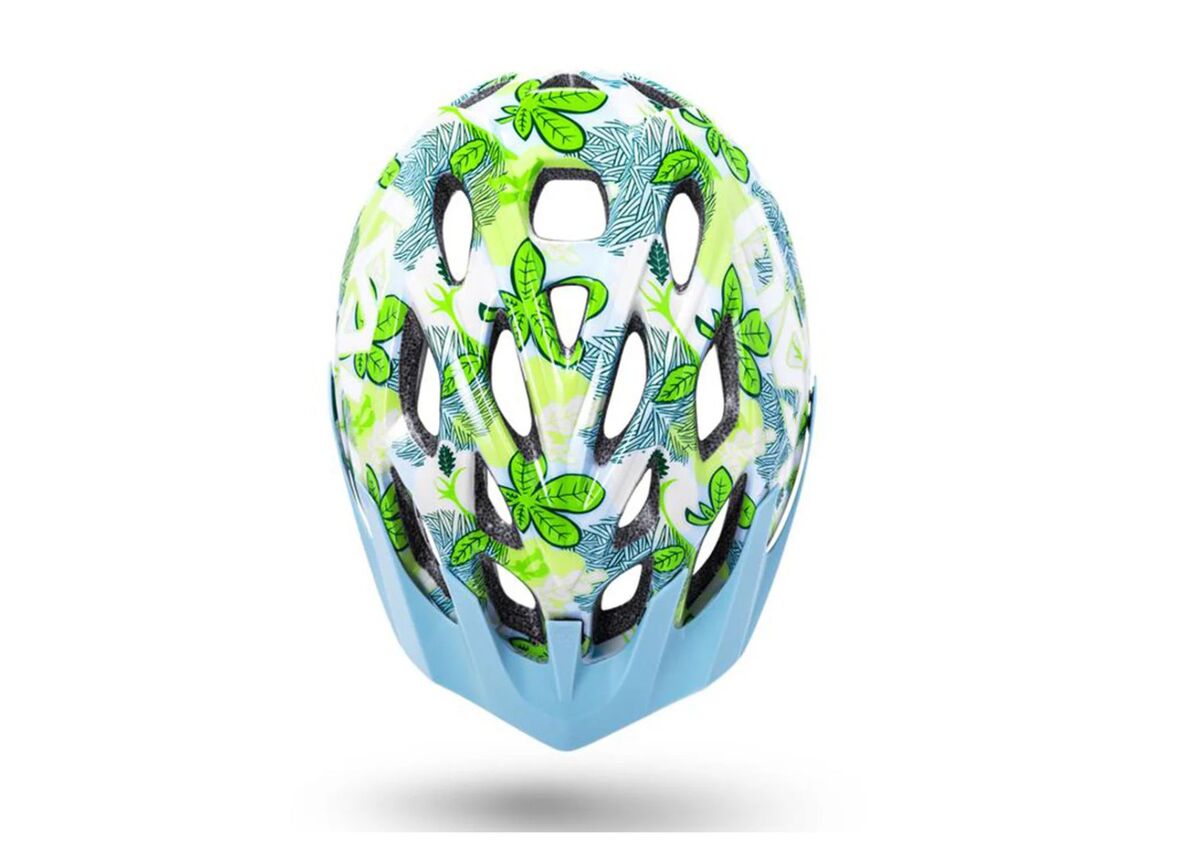 Kali Chakra Youth Helmet - Flora Gloss Blue