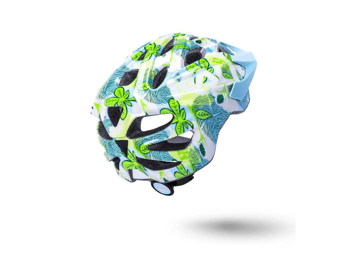 Kali Chakra Youth Helmet - Flora Gloss Blue