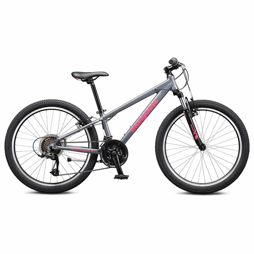 Mongoose Rockadile Girls 24" Mountain Bike - Grey