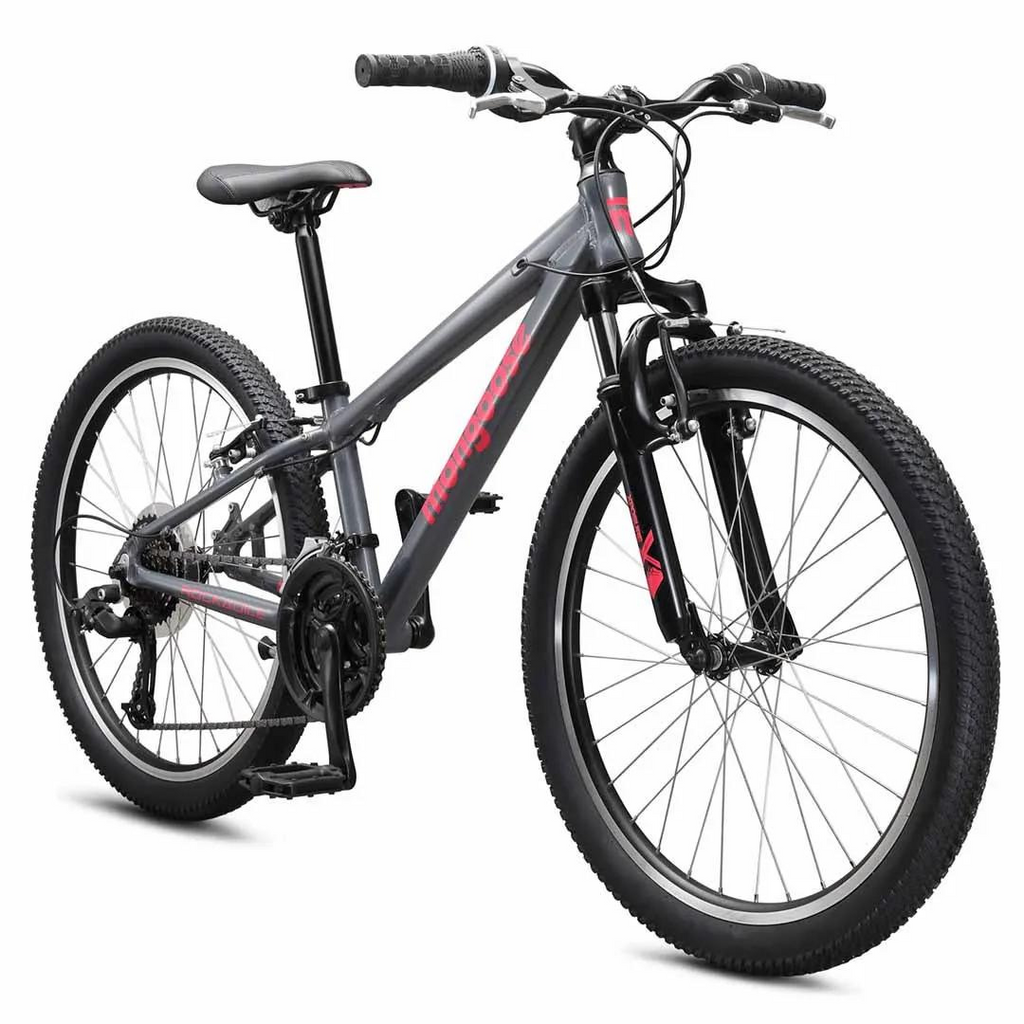 Mongoose Rockadile Girls 24" Mountain Bike - Grey