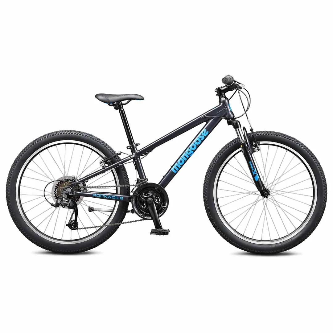 Mongoose Rockadile Boys 24" Mountain Bike - Gunmetal