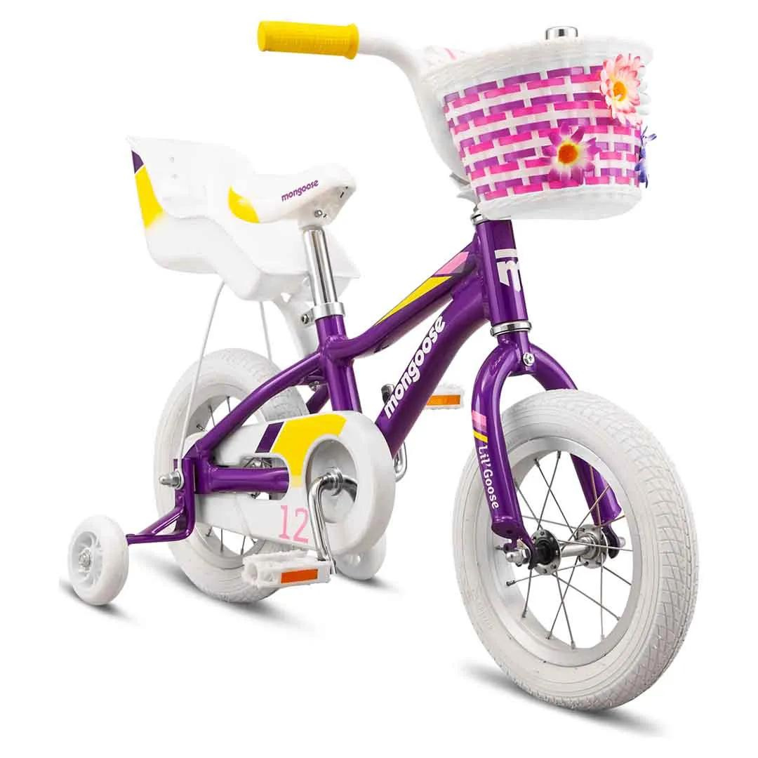 Mongoose Lil Goose Girls 12" Bike - Purple